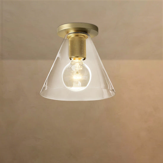 Urbane Funnel Shade Flushmount