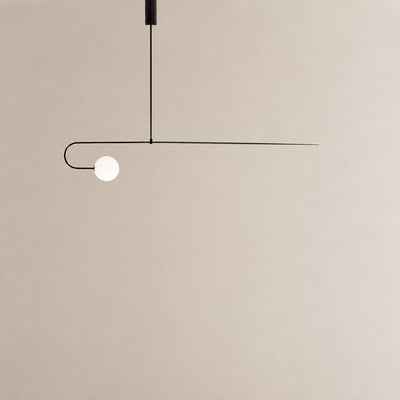 Tricolordeer Curved Metal Arc Sphere Chandelier
