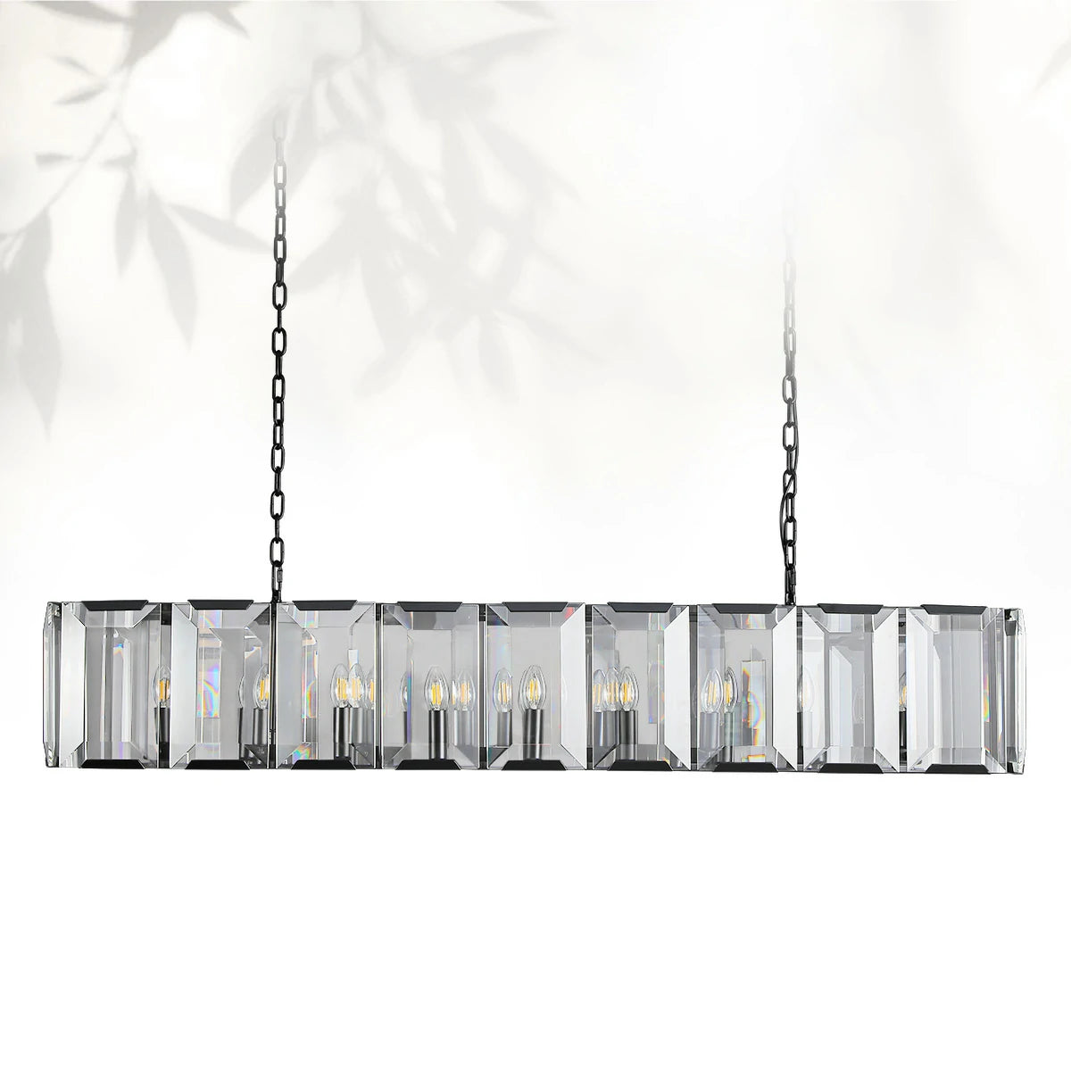 Harlows Crystal Rectangle Chandelier