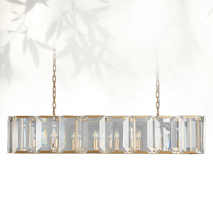 Harlows Crystal Rectangle Chandelier