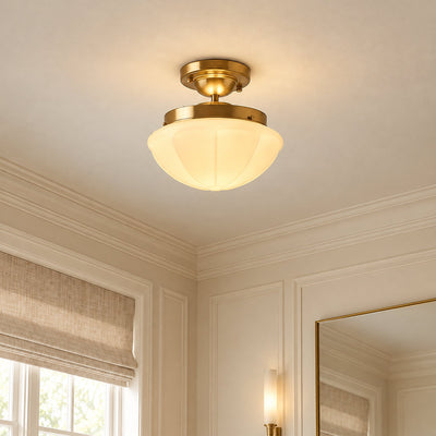 Tricolordeer Art Deco Glass Ceiling Lamp