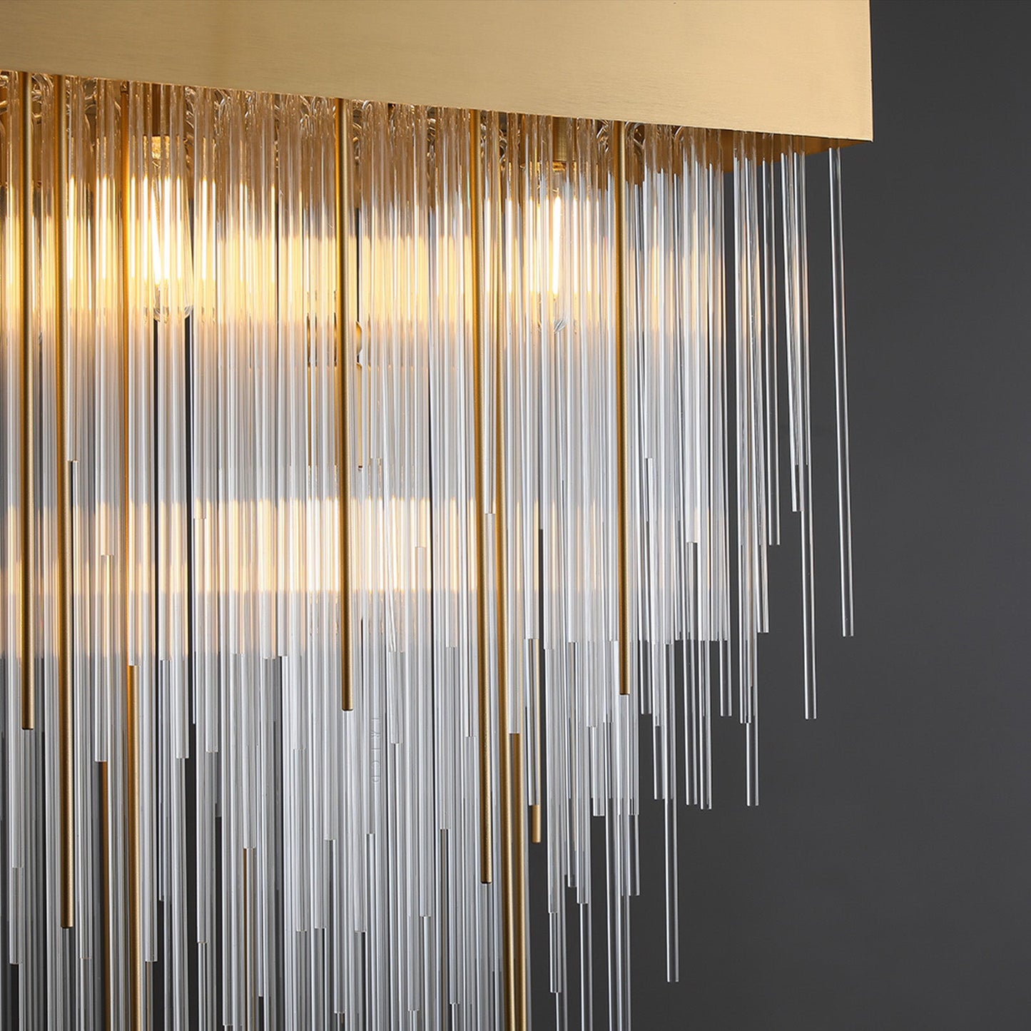 Celestis Rectangular Chandelier 54"