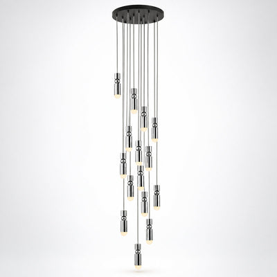 Geometric Cylinder Cluster Pendant Light