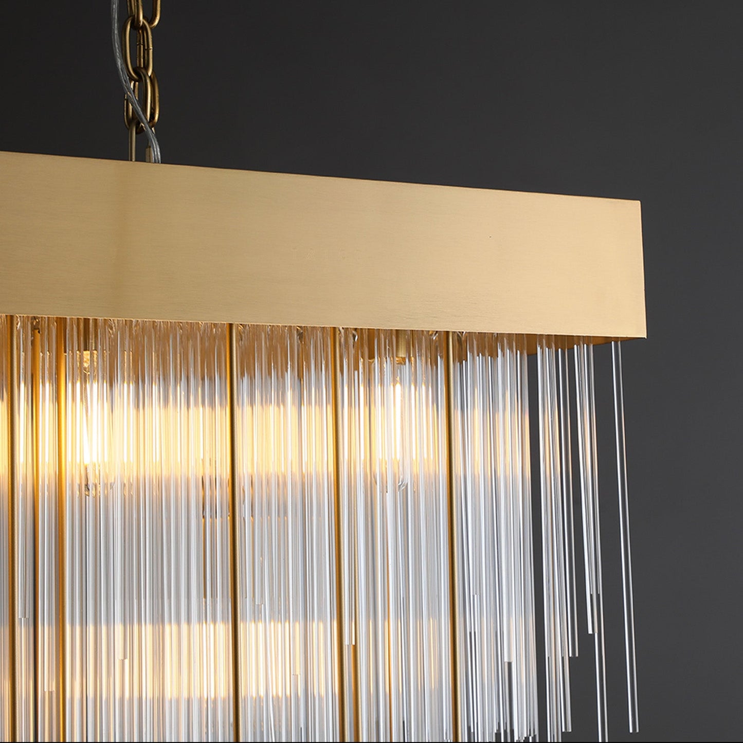 Celestis Rectangular Chandelier 54"