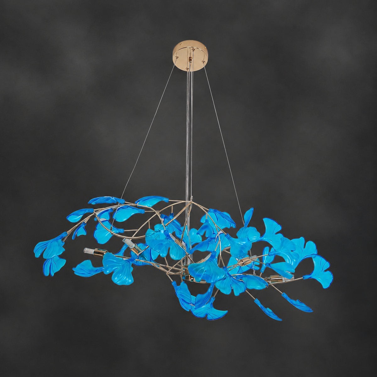Tricolordeer Botanical Linear Multi-Light Chandelier