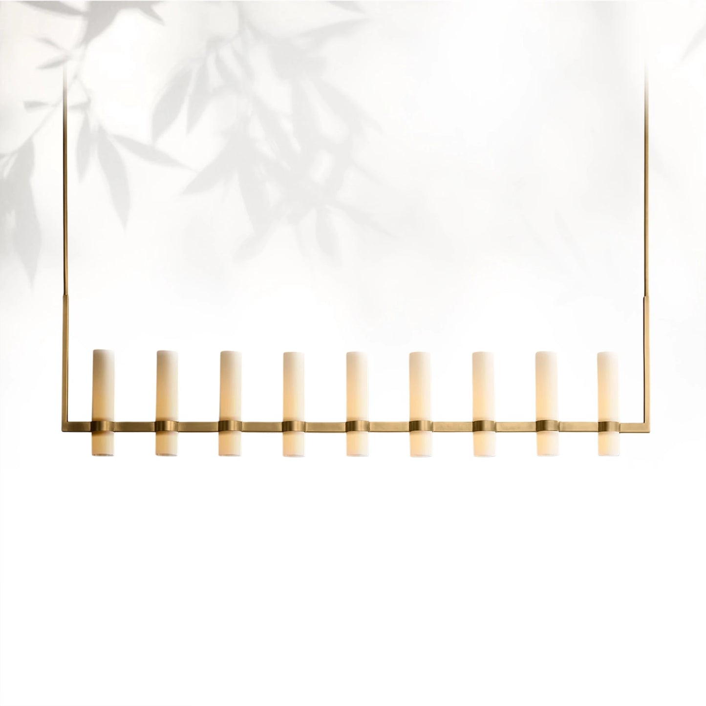 Lavelle Linear Milk Glass Chandelier