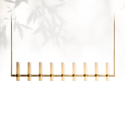 Lavelle Linear Milk Glass Chandelier
