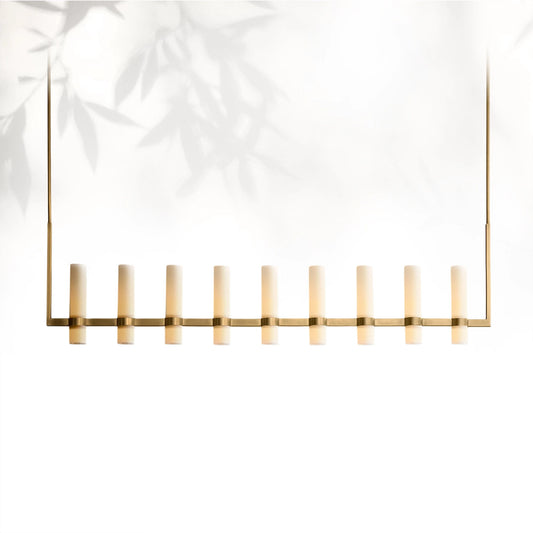 Lavelle Linear Milk Glass Chandelier
