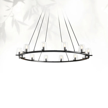 Paricia Glass Round Chandelier 36" 48" 60"