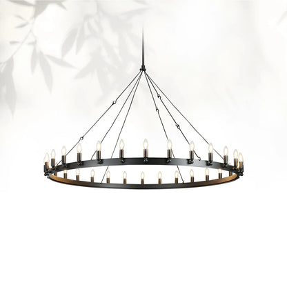 Camins Vintage Candelabra Round Chandelier