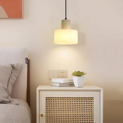 Simple Cyls Alabaster Pendant Lamp