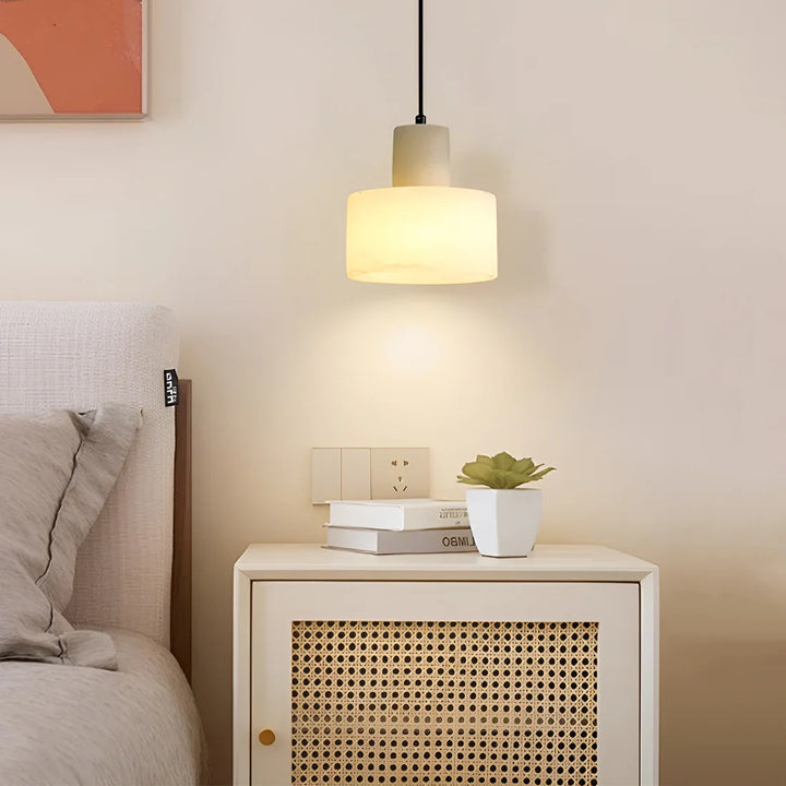 Simple Cyls Alabaster Pendant Lamp