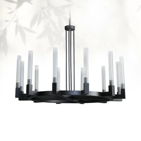 Cannel Glass Round Chandelier