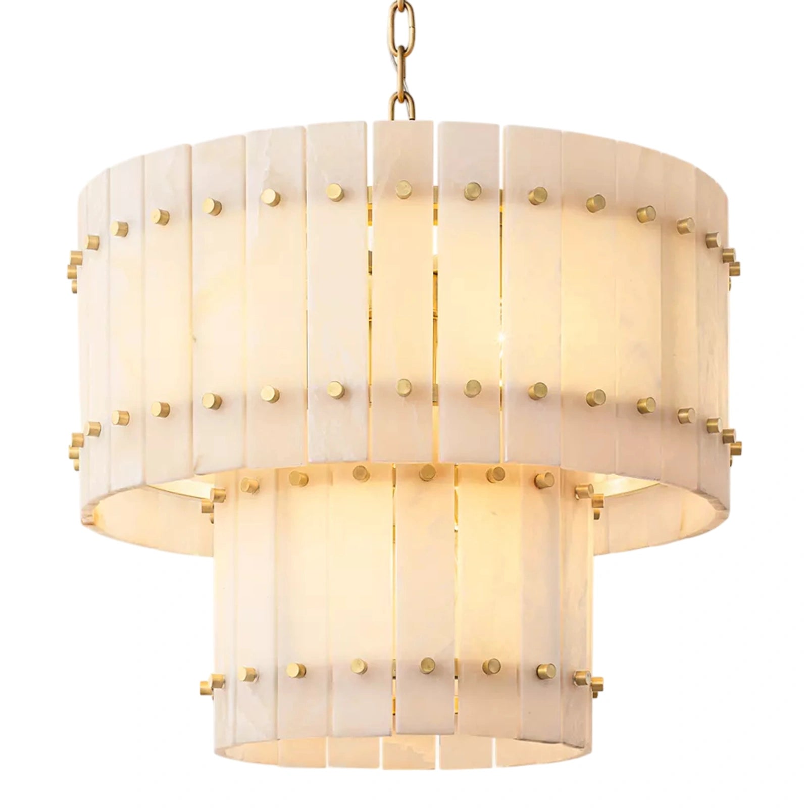 Sant Marco Alabaster Round Tiered Chandelier