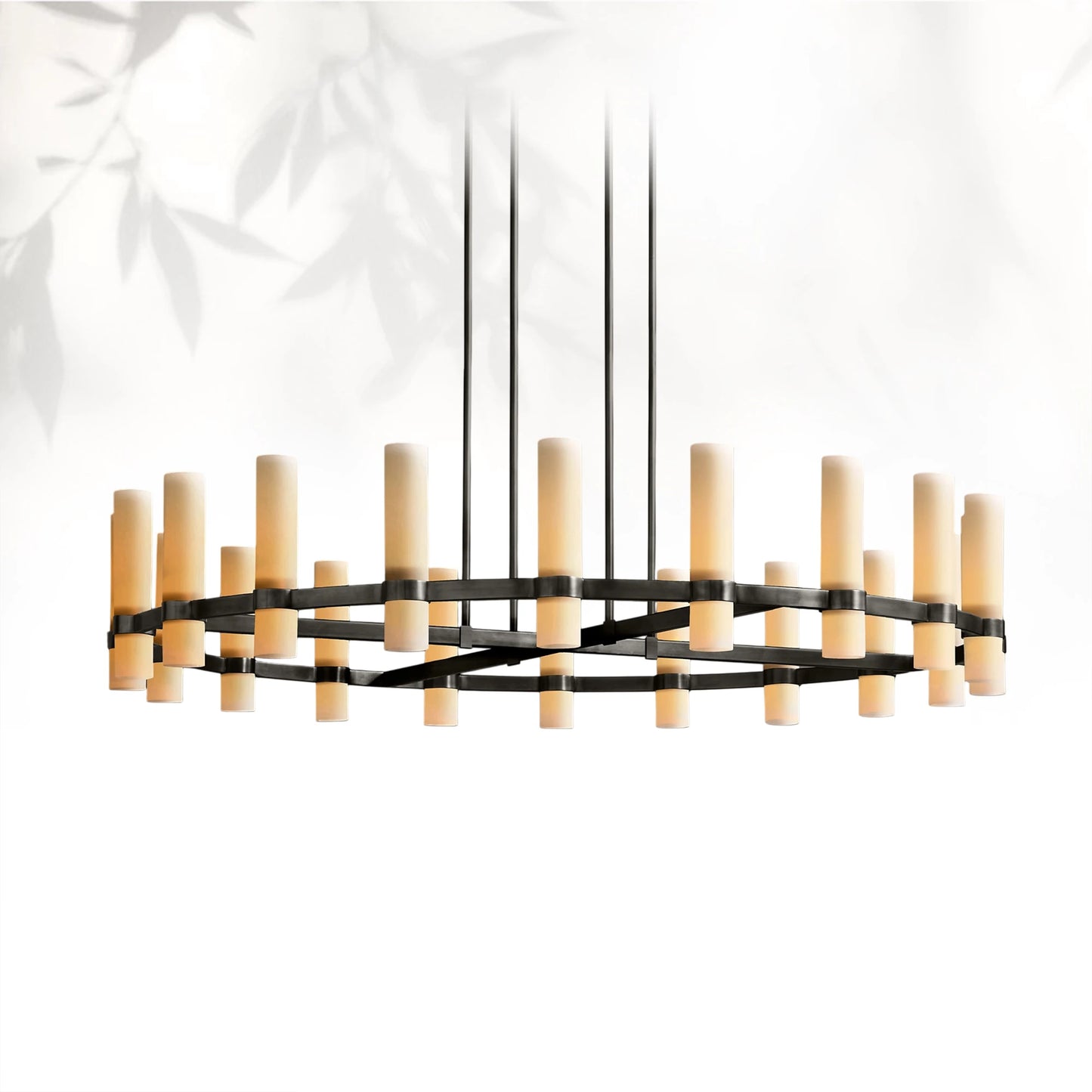 Lavelle Round Milk Glass Chandelier