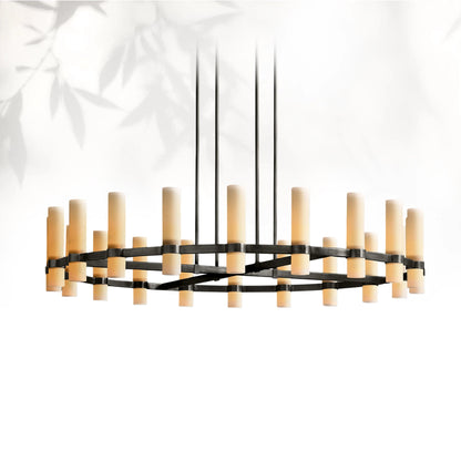 Lavelle Round Milk Glass Chandelier