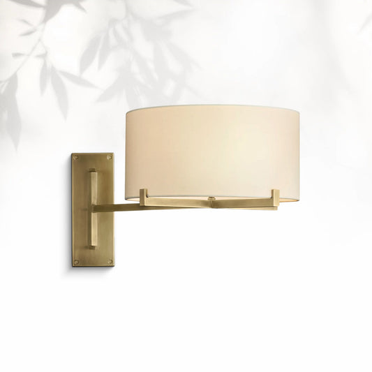 Paricia Drum Shade Swing-Arm Sconce