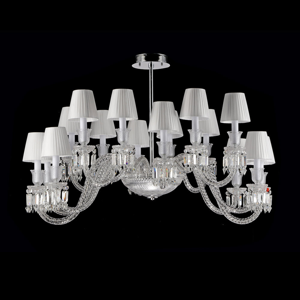 16 Lights Oval Lighting with Lampshades