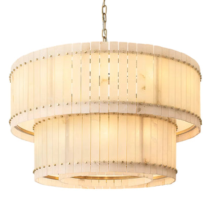 Sant Marco Alabaster Round Tiered Chandelier