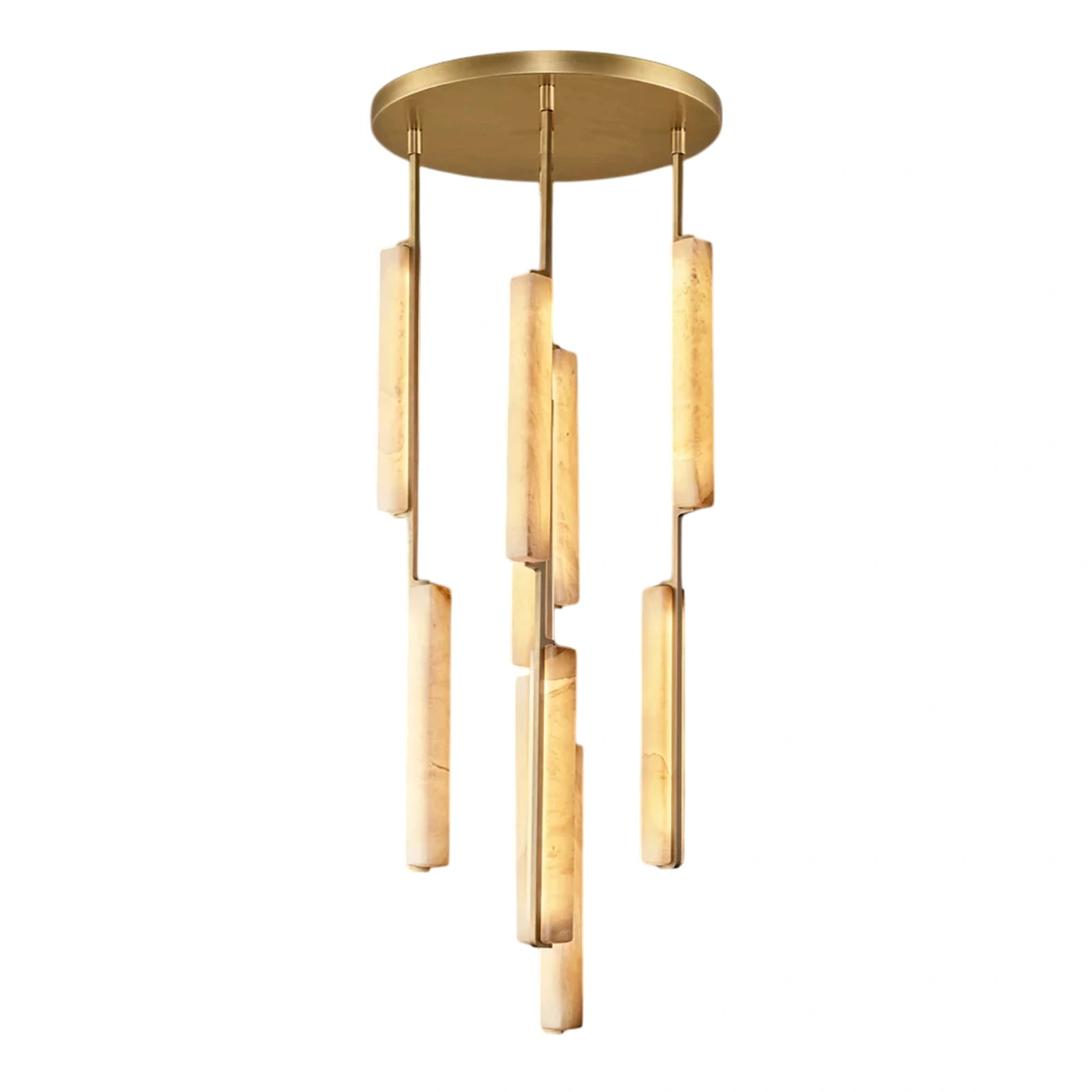 Oudubon Alabaster Round Chandelier