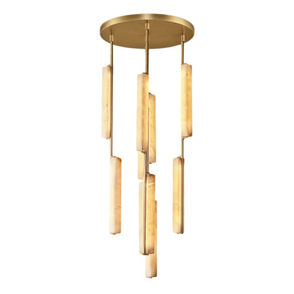 Oudubon Alabaster Round Chandelier