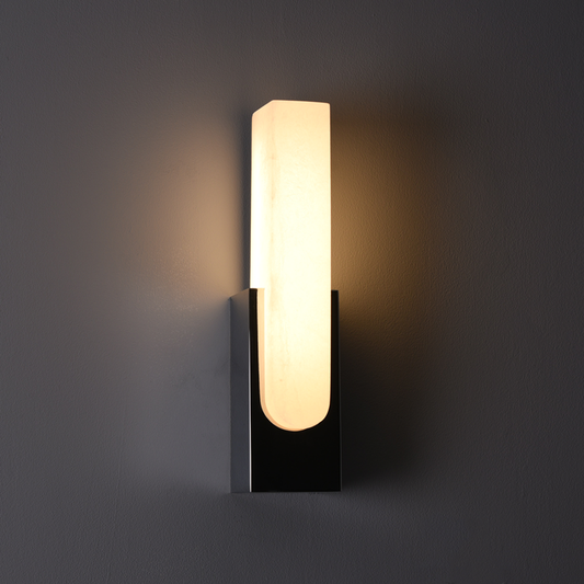 Nimbus Alabaster Brass Wall Sconce