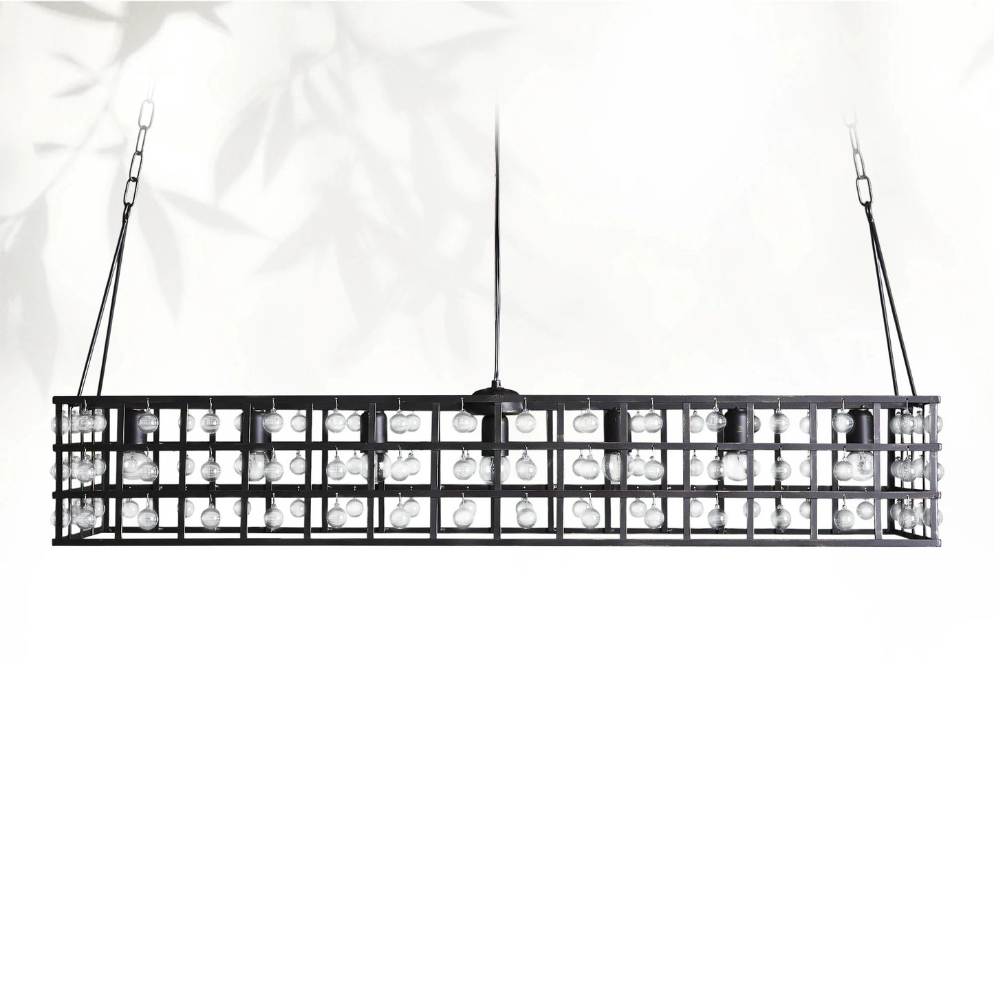 La Cage Rectangular Chandelier 7 Light