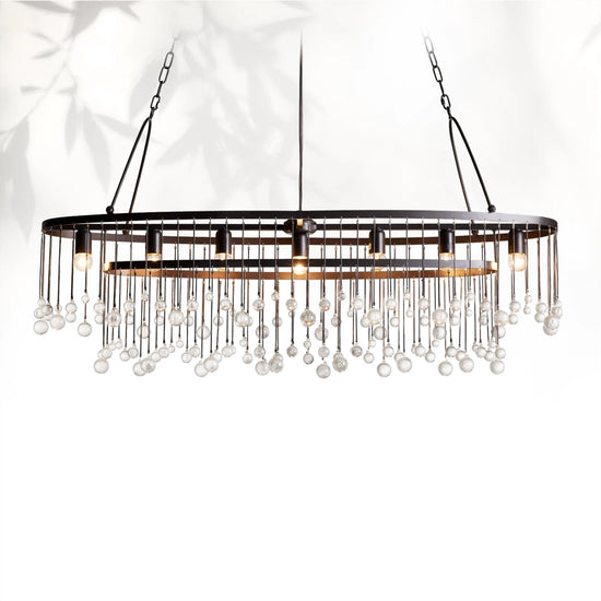 Aubray 7 Light Oval Chandelier