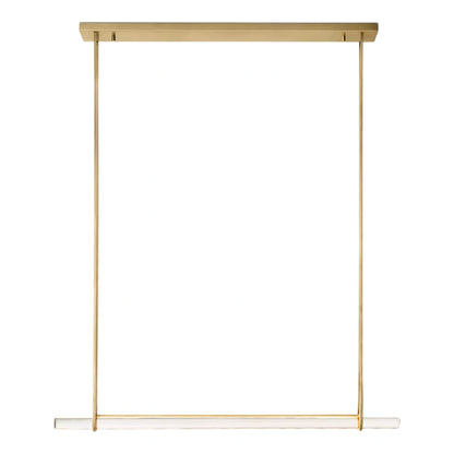 Oudubon Crystal Single Bar Linear Chandelier 60"
