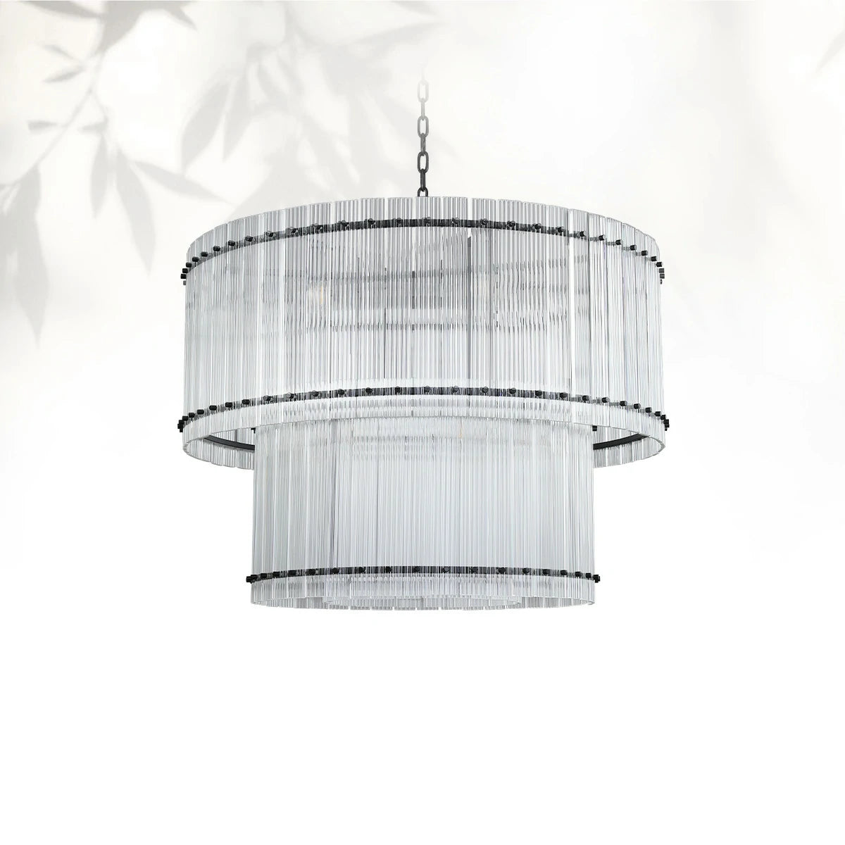 Sun Marcus Two-Tier Glass Round Chandelier 22", 37", 48", 60"