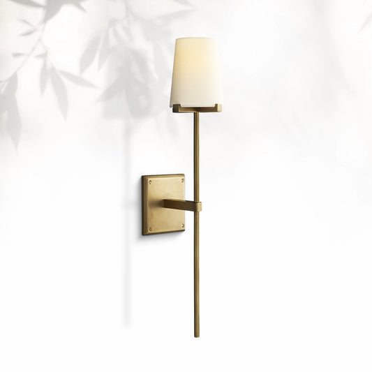 Paricia Fabric Shade Torch Sconce