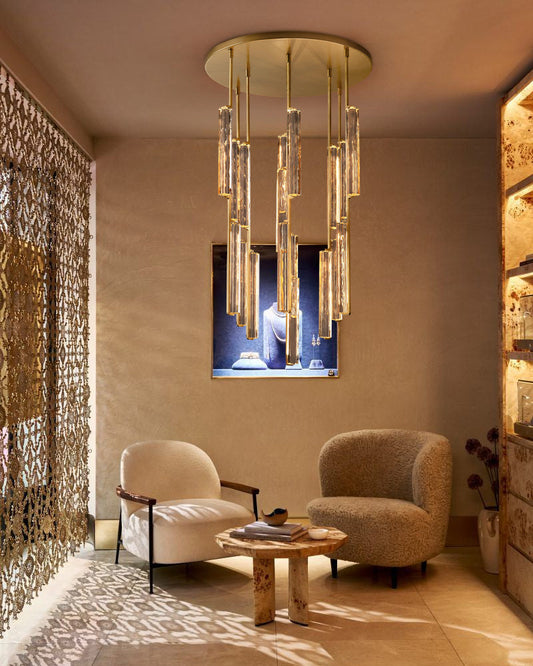 Aedubon Crystal Round Chandelier