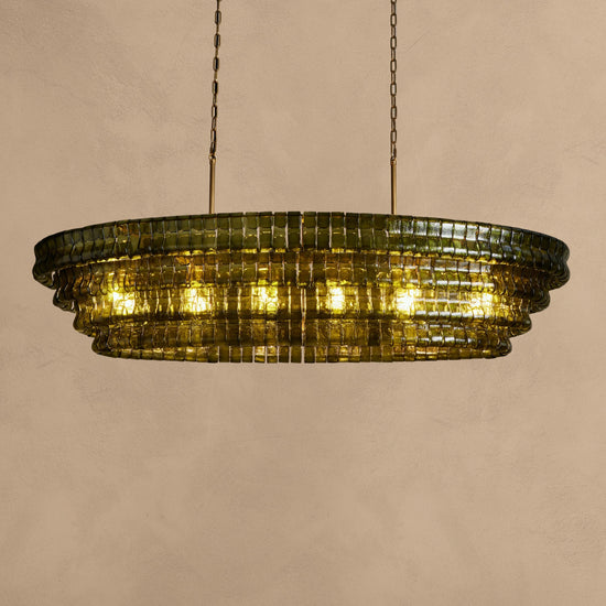 Ghiaccio Oval Chandelier