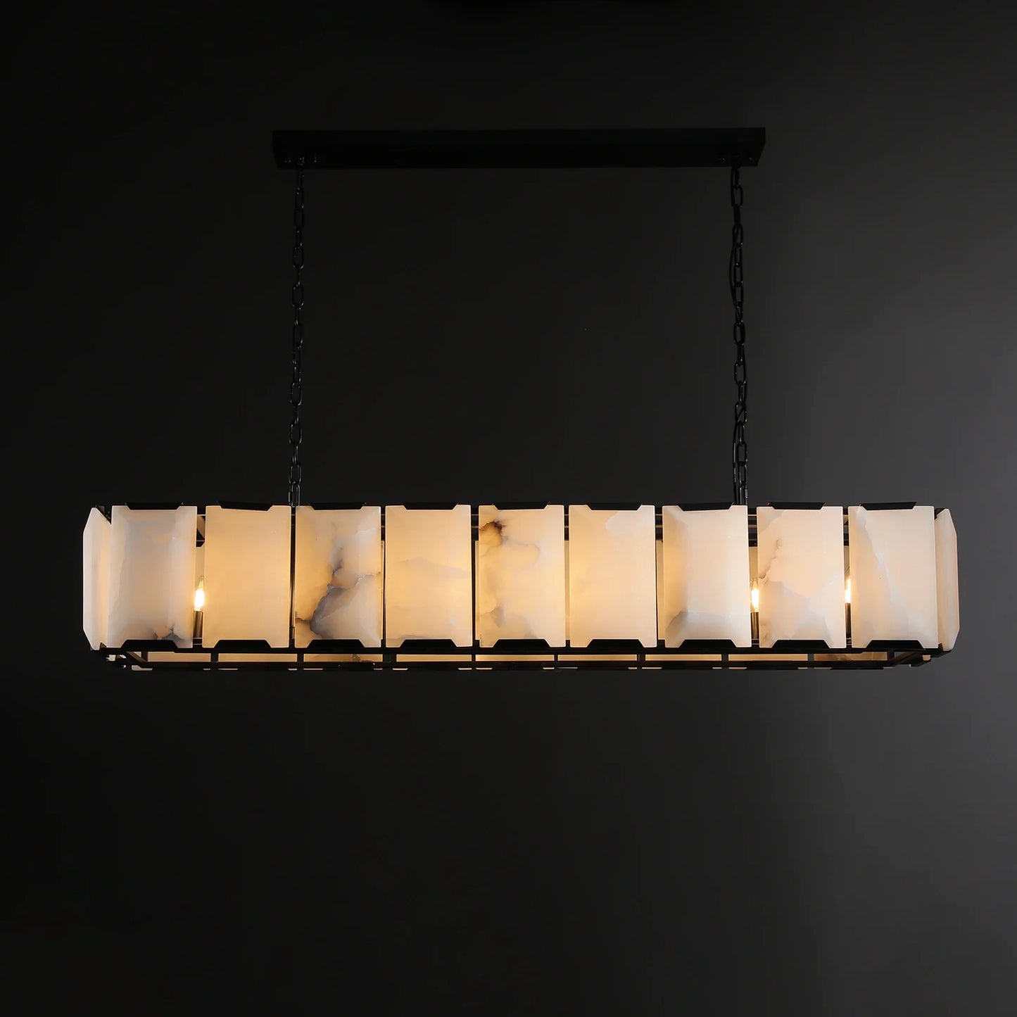 Carlow Calcite Rectangular Chandelier