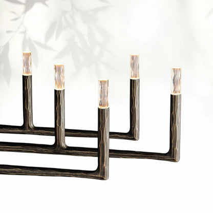 Thaddeas Forged Linear Chandelier 54"/72"/96"
