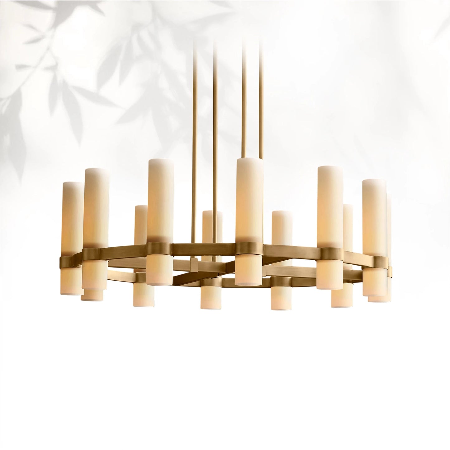 Lavelle Round Milk Glass Chandelier