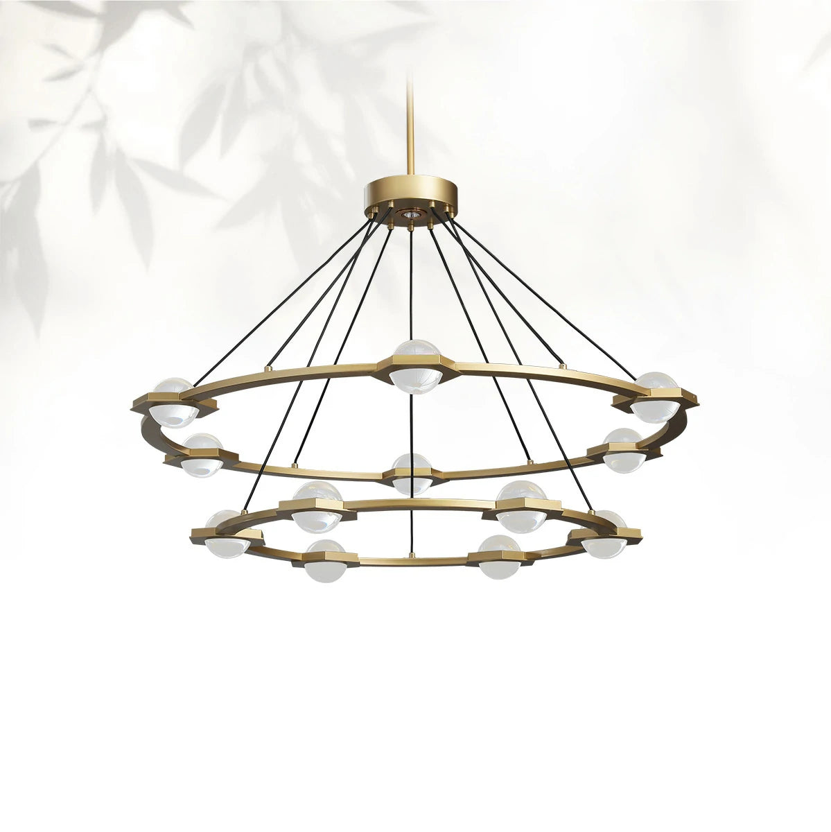 Eclatamt Two-Tier Round Chandelier