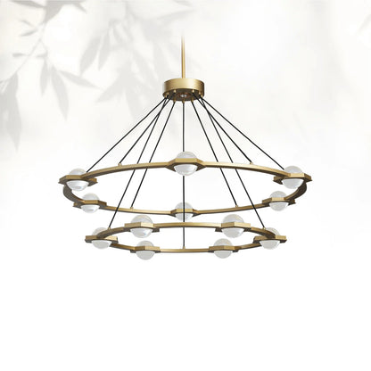 Eclatamt Two-Tier Round Chandelier
