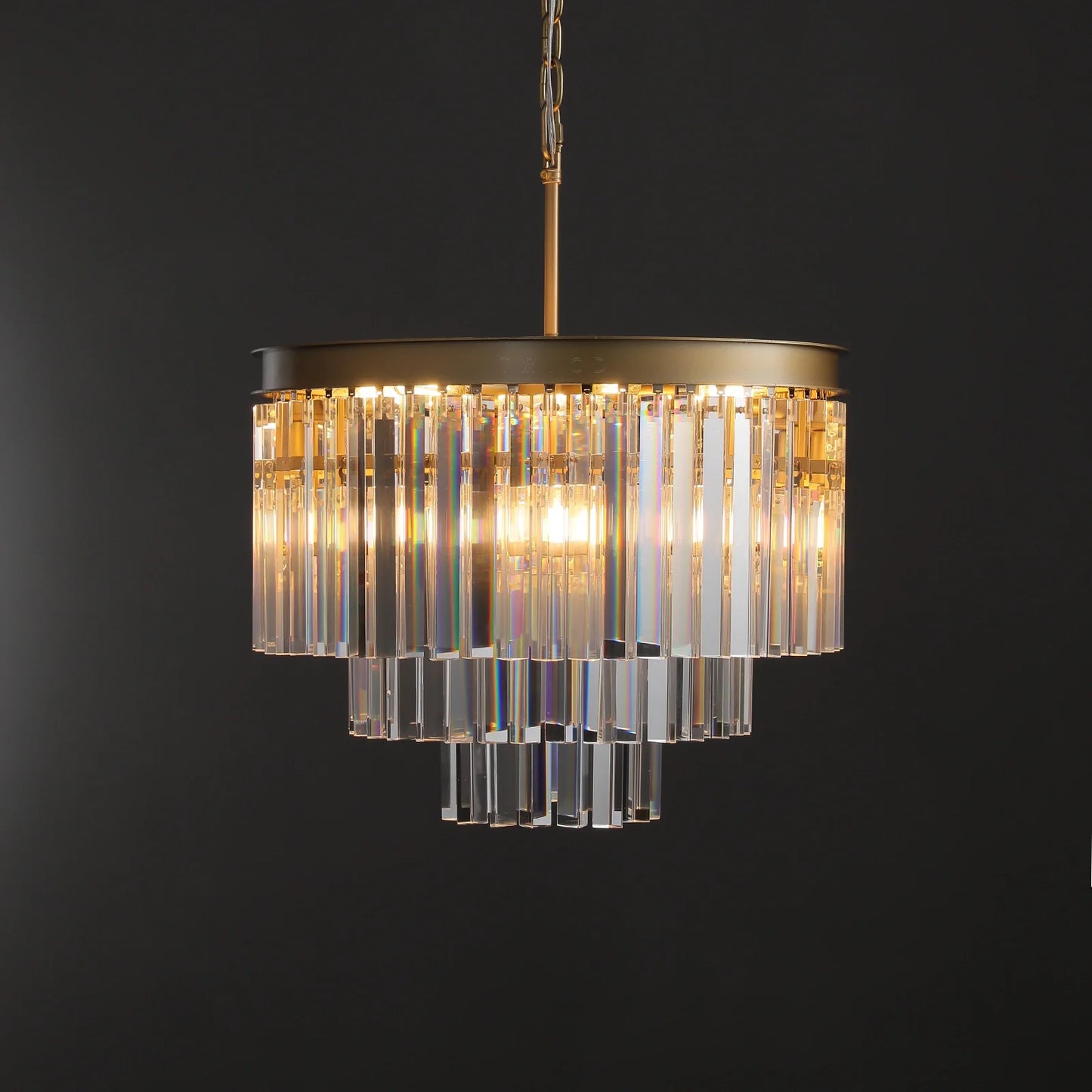 1920s Odeom Round Chandelier 20"32"44"