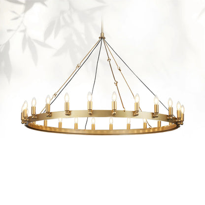 Camins Vintage Candelabra Round Chandelier