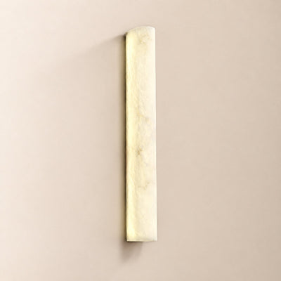 Luminara Alabaster Wall Lamp, L 1.9-Inch x W 2.9-Inch x H 19.7-Inch, White, Warm Light for Living Room & Dining Room