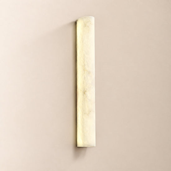 Luminara Alabaster Wall Lamp, L 1.9-Inch x W 2.9-Inch x H 19.7-Inch, White, Warm Light for Living Room & Dining Room