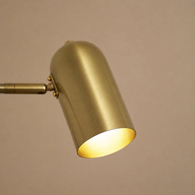 Adjustable Arm Plug In Wall Lamp, L 14.6-Inch x H 5.9-Inch, Black & Gold, US Plug for Bedroom & Living Room