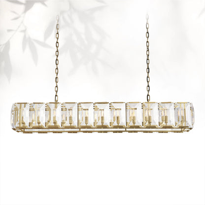 Harlows Crystal Rectangle Chandelier