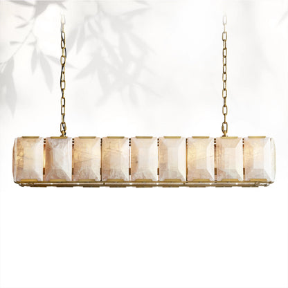 Harlows Calcite Rectangular Chandelier