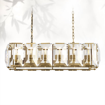Harlows Crystal Rectangle Chandelier