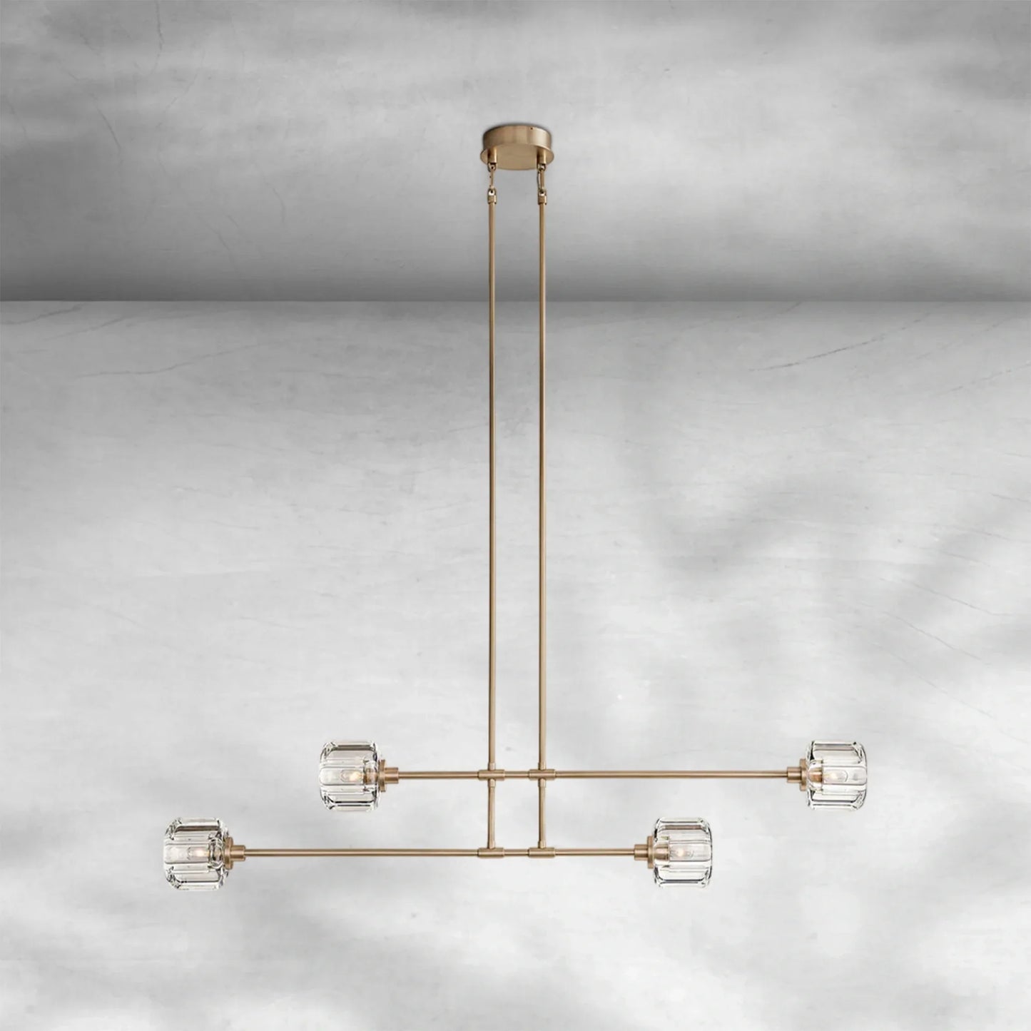 Delume Mobile Linear Chandelier 54" 72"