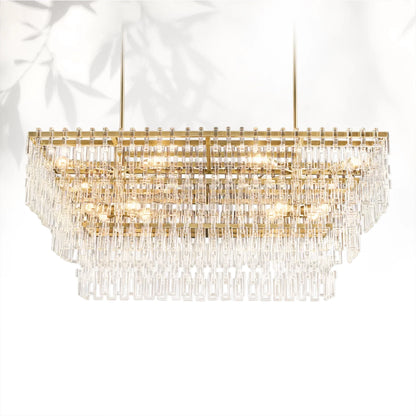 Marigan Multi-Tier Rectangular Chandelier 60" 72"