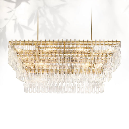 Marigan Multi-Tier Rectangular Chandelier 60" 72"