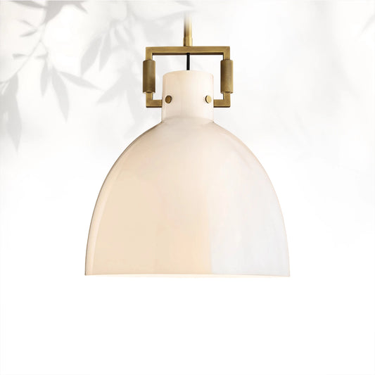 Machine Milk Glass Cloche Pendant 10"14"18"